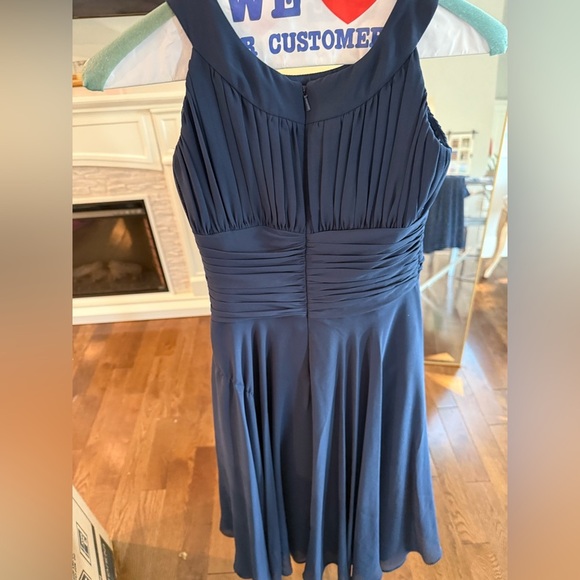 CHILD 8 B2 by David’s Bridla Elegant Navy Blue Dress - Picture 2 of 2